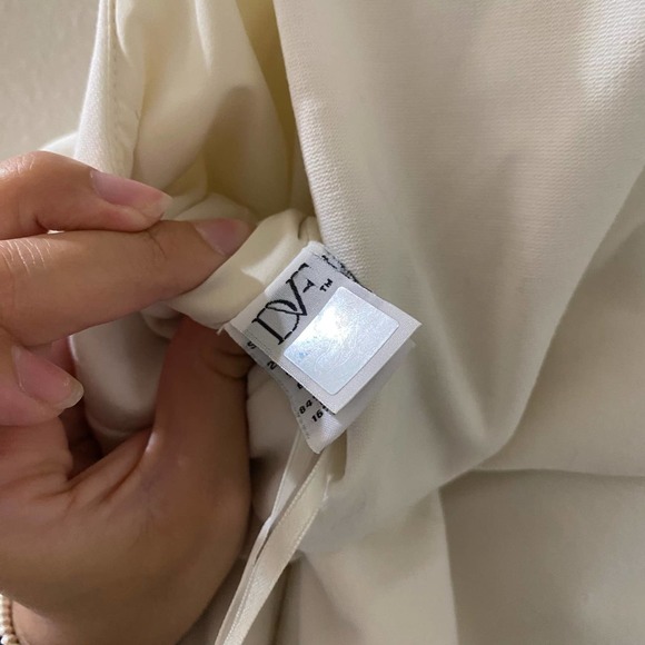 NWT Diane Von Furstenberg Jenn Sleeveless Ivory Dress Size 10 - Picture 6 of 8